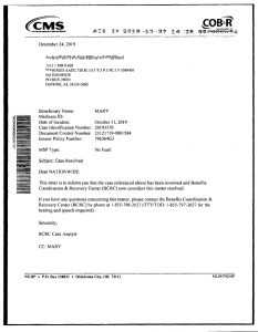 medicare lien letter