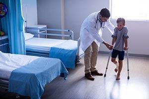 Child with Crutches