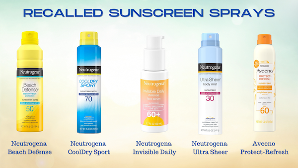 Recalled Sunscreen Spray