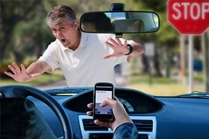 Phone Distraction causes Accident